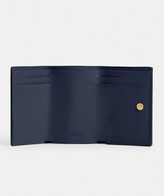 新品 ☆コーチ COACH 3つ折り財布 スモール トライフォールド ウォレット スモール トライフォールド ウォレット カラーブロック ミニ財布(二